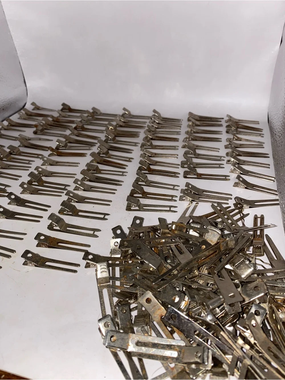 Lot of 180+ Vintage Metal Hair Clips